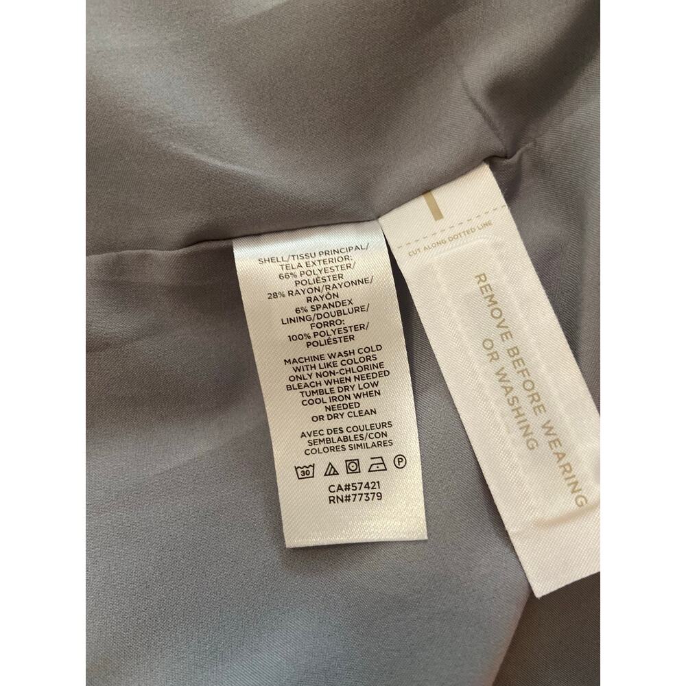Ann Taylor gray pinstripe sleeveless business dress - Picture 10 of 12